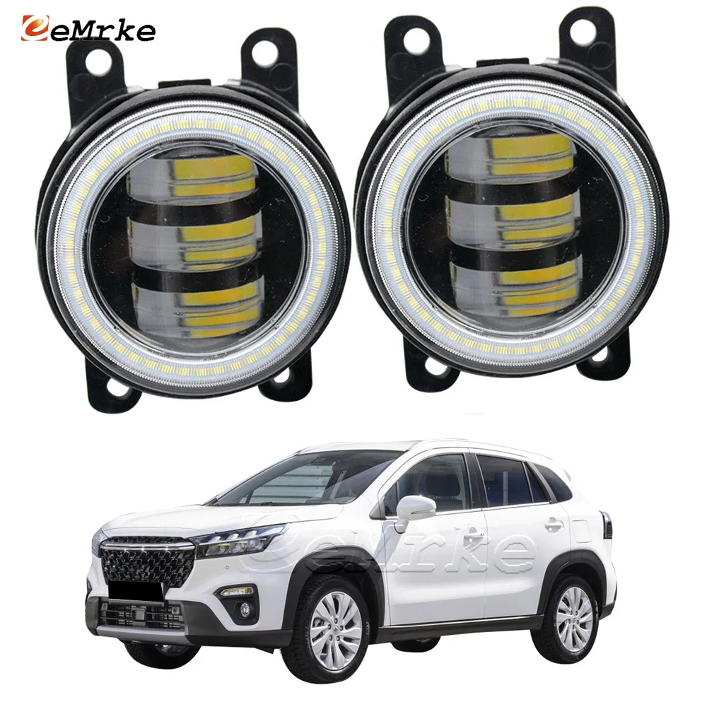 2 x LED Angel Eye Car Fog Lamp Assembly Lens for Suzuki SX4 S-cross Mk III 2020 2021 2022 Front DRL Lamp Daytime Running Lights
2 x LED Angel Eye Car Fog Lamp Assembly Lens for Suzuki SX4 S-cross Mk III 2020 2021 2022 Front DRL Lamp Daytime Running Lights