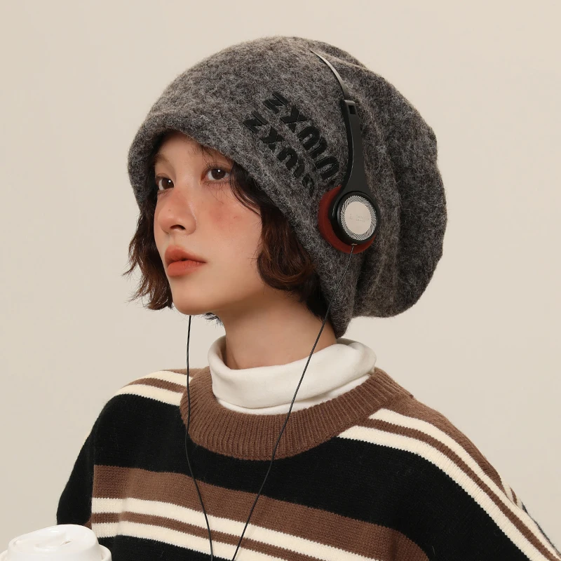 Stacked Hat Wool Knitted Hat for Men and Women in Autumn and Winter, Warm and Cold proof, Small Face Showing, Hairline Hat
Stacked Hat Wool Knitted Hat for Men and Women in Autumn and Winter, Warm and Cold proof, Small Face Showing, Hairline Hat