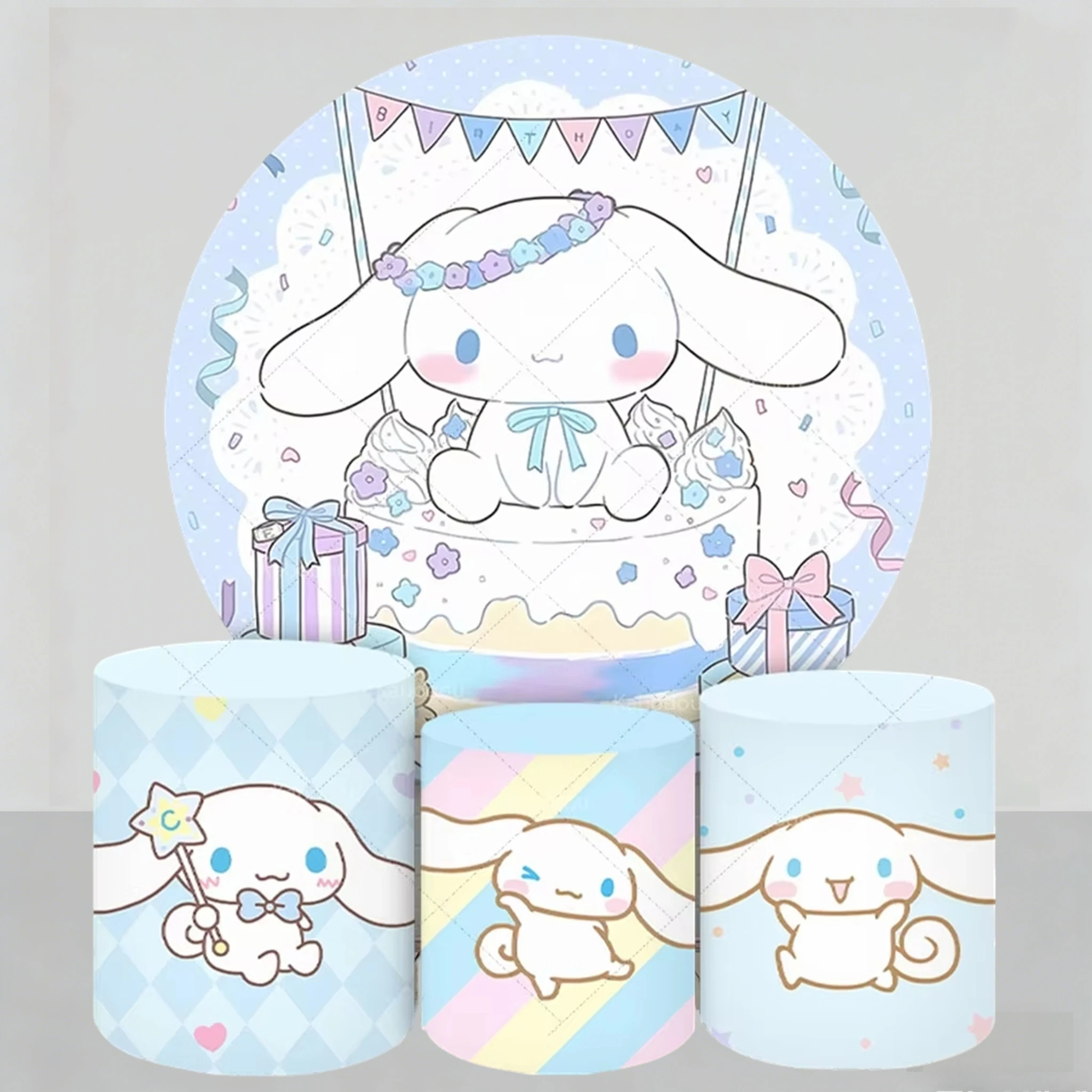 Jade Dog Round Cover Children Birthday Backdrop Sanrio Cylinder Cover Baby Shower Party Decoration Photo Props Cake Elastic Base
Jade Dog Round Cover Children Birthday Backdrop Sanrio Cylinder Cover Baby Shower Party Decoration Photo Props Cake Elastic Base