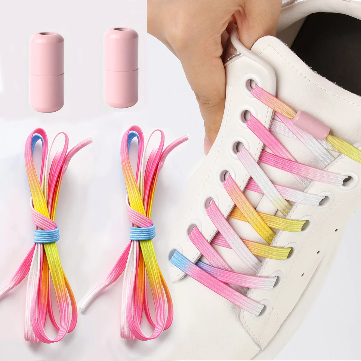 Widened Elastic No Tie Shoelaces, Pearl Colorful Buckle Lazy Shoelaces for Kids Adults Sneakers
Widened Elastic No Tie Shoelaces, Pearl Colorful Buckle Lazy Shoelaces for Kids Adults Sneakers