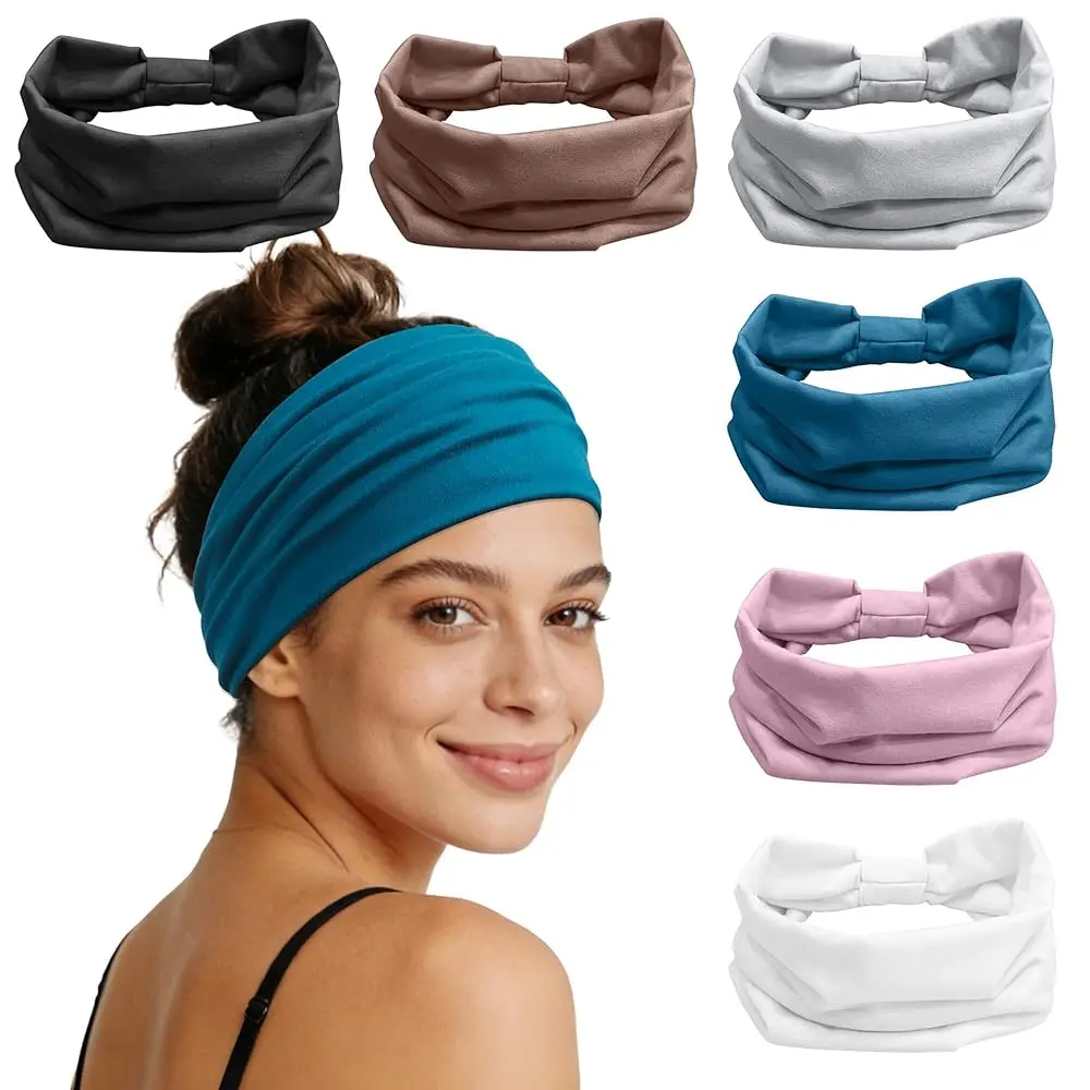 Wide Headbands for Women Non Slip 6 Pack - Fashion Stretch Elastic Head Band for Workout, Running, Yoga - Soft Knotted Hair B
Wide Headbands for Women Non Slip 6 Pack - Fashion Stretch Elastic Head Band for Workout, Running, Yoga - Soft Knotted Hair B