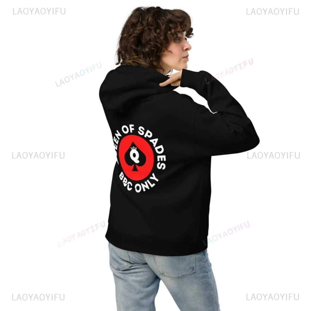 Queen of Spades Hoodie Hotwife Cuckold Clothing Casual Fashion Loose Harajuku Women Streetwear Hip Hop Punk Y2K Lady Hoodies
Queen of Spades Hoodie Hotwife Cuckold Clothing Casual Fashion Loose Harajuku Women Streetwear Hip Hop Punk Y2K Lady Hoodies
