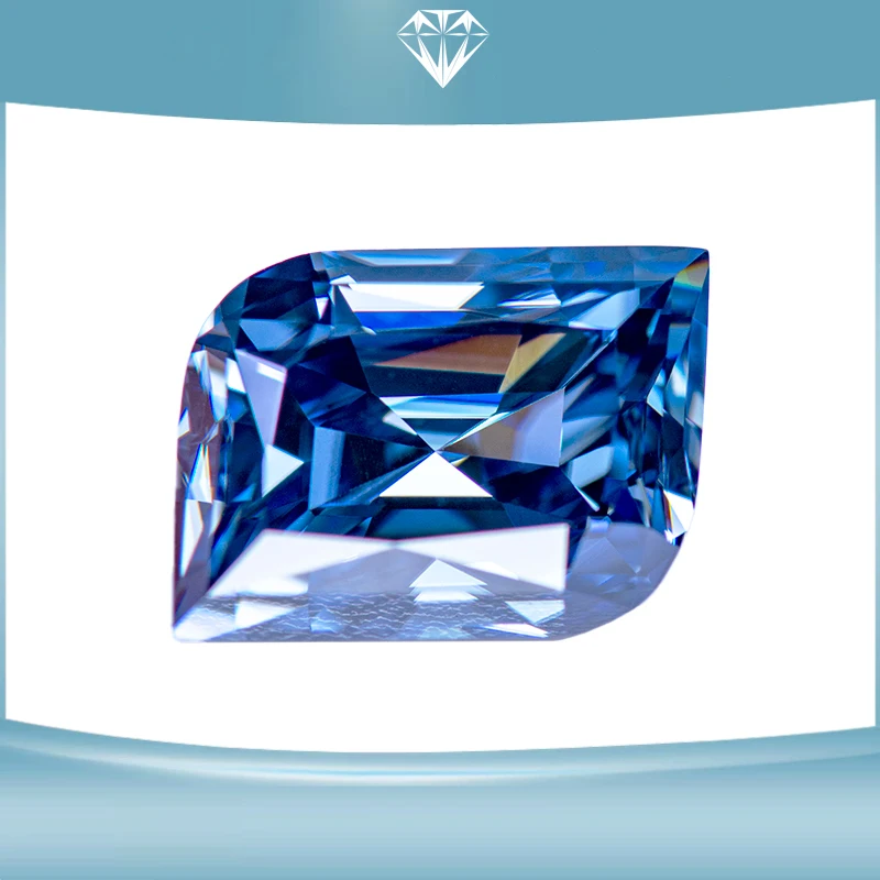 Moissanite Stone Primary Color Royal Blue Leaf Cut Lab Grown Diamond Gemstone for DIY Women Jewelry Making with GRA Certificate
Moissanite Stone Primary Color Royal Blue Leaf Cut Lab Grown Diamond Gemstone for DIY Women Jewelry Making with GRA Certificate