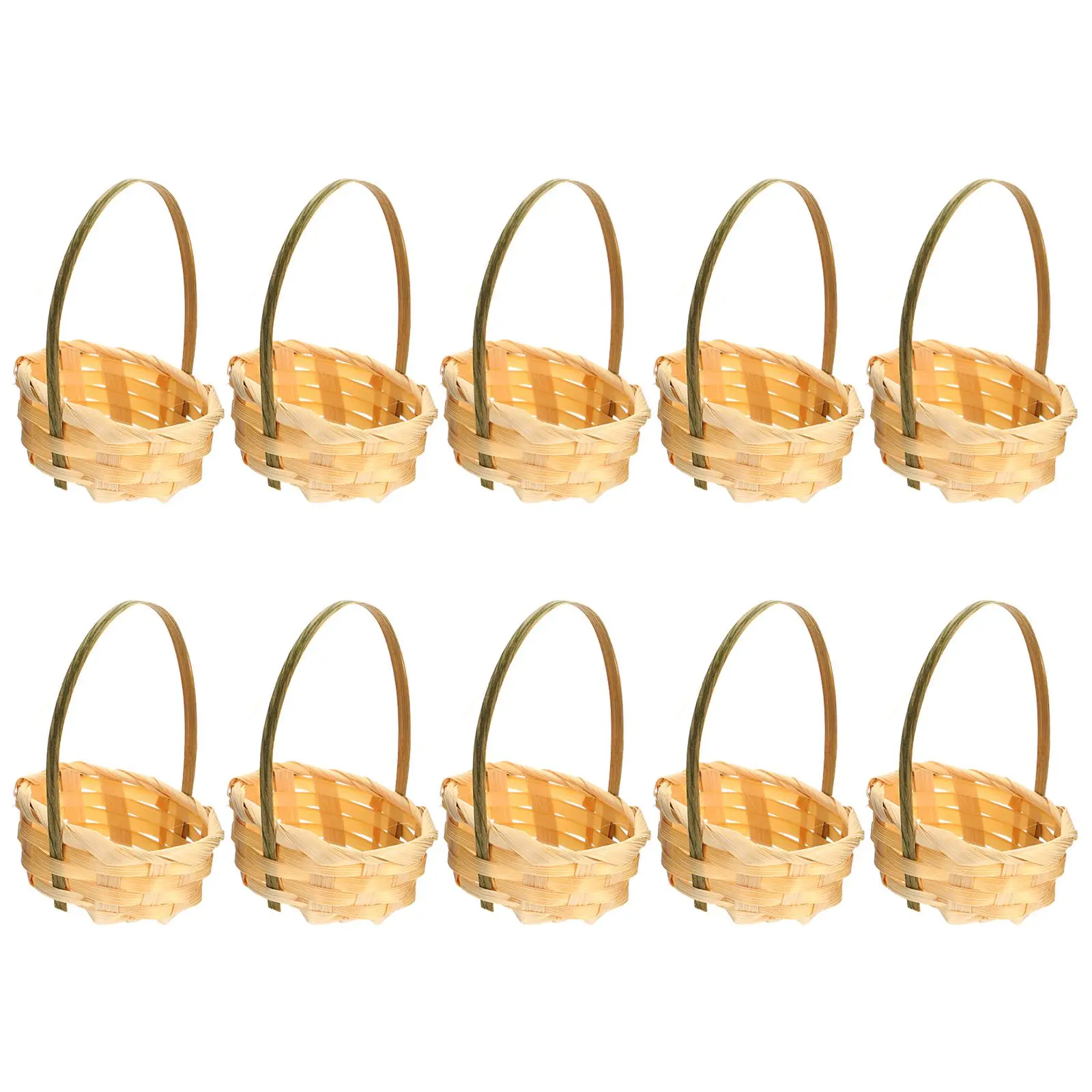 10 Pcs Mini Bamboo Hand Woven Baskets Cute Storage Small Basket for Greenery Rural Style Home Decor Artificial Flowers Storage
10 Pcs Mini Bamboo Hand Woven Baskets Cute Storage Small Basket for Greenery Rural Style Home Decor Artificial Flowers Storage