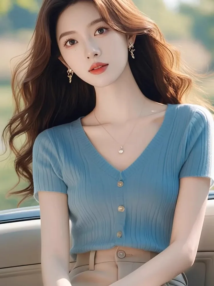 Вязаный топ V-Ne Ice Silk Pure Color Faionable ort Sve Casual Commute Sle Regular oulder Fit Женская одежда
Вязаный топ V-Ne Ice Silk Pure Color Faionable ort Sve Casual Commute Sle Regular oulder Fit Женская одежда