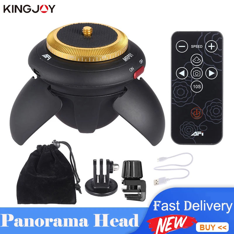 AFI MRP01 Mini Electric Panorama Head 360 Rotation Time Lapse Tripod Ball Head For GoPro Action Camera Selfie Stick For Phone
AFI MRP01 Mini Electric Panorama Head 360 Rotation Time Lapse Tripod Ball Head For GoPro Action Camera Selfie Stick For Phone
