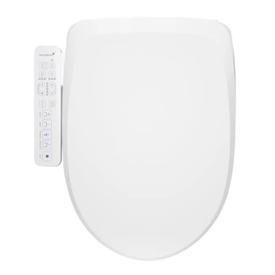 Electric smart bidet seat for home bathroom use, ABS plastic, white, unlimited hot water and temperature-controlled wash functi
Electric smart bidet seat for home bathroom use, ABS plastic, white, unlimited hot water and temperature-controlled wash functi