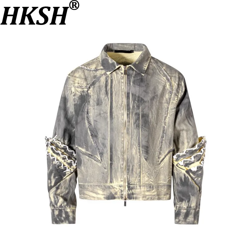 HKSH Autumn Winter New Man Dark Waste-Land American High Street Heavy Hand-Painted Denim Jackets Distressed Washed Jeans HK11760
HKSH Autumn Winter New Man Dark Waste-Land American High Street Heavy Hand-Painted Denim Jackets Distressed Washed Jeans HK11760