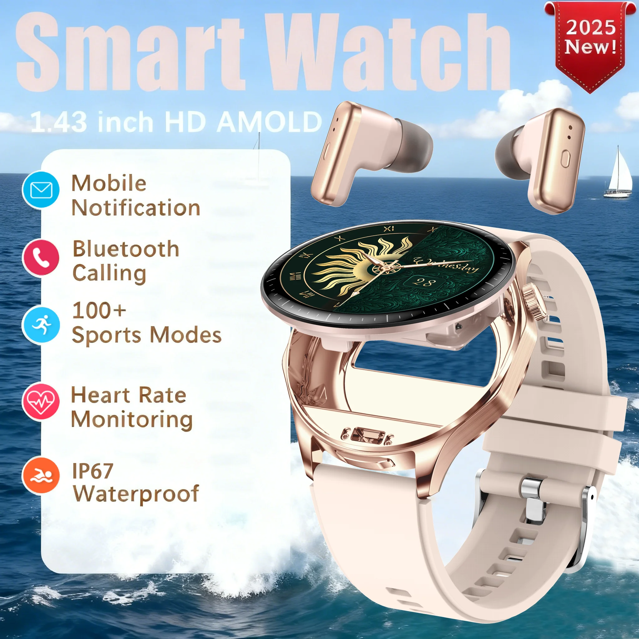 2025 Новые часы 5.0 с Bluetooth-вызовом, 1,43-дюймовый AMOLED HD-экран, разрешение 466*466, мониторинг сердечного ритма и здоровья, новые мужские часы
2025 Новые часы 5.0 с Bluetooth-вызовом, 1,43-дюймовый AMOLED HD-экран, разрешение 466*466, мониторинг сердечного ритма и здоровья, новые мужские часы