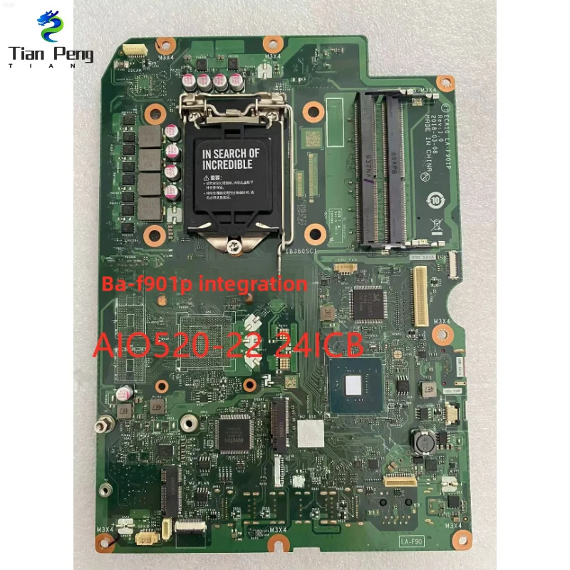 Original LA-F901P Integrated & Dedicated Graphics AIO Motherboard for Lenovo 520-22ICB 520-24ICB LGA1151
Original LA-F901P Integrated & Dedicated Graphics AIO Motherboard for Lenovo 520-22ICB 520-24ICB LGA1151