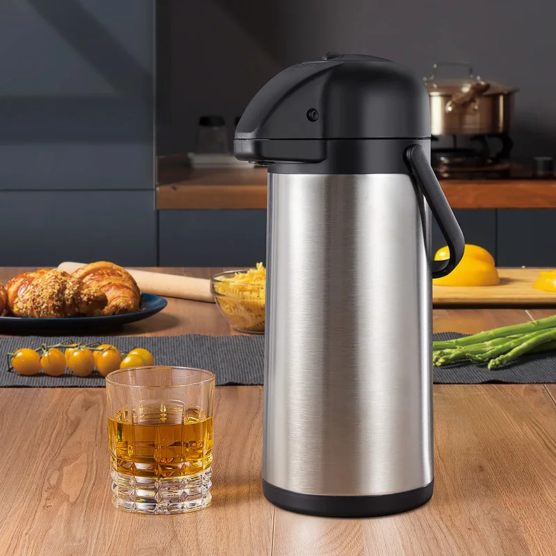 Чайник с изоляцией из нержавеющей стали 304, вакуумная бутылка, бытовой диспенсер для воды под давлением воздуха
Чайник с изоляцией из нержавеющей стали 304, вакуумная бутылка, бытовой диспенсер для воды под давлением воздуха