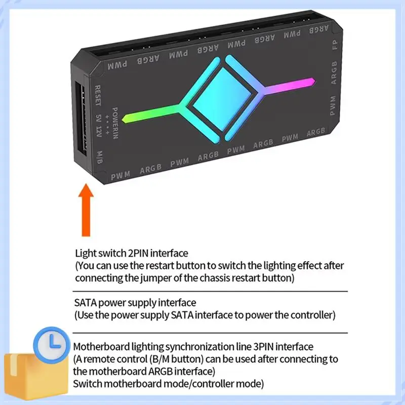 Popular 5V 3Pin ARGB Fan HUB Splitter Remote Controller With 4Pin PWM For PC Cooling SYNC CPU Cooler LED Light Strip
Popular 5V 3Pin ARGB Fan HUB Splitter Remote Controller With 4Pin PWM For PC Cooling SYNC CPU Cooler LED Light Strip