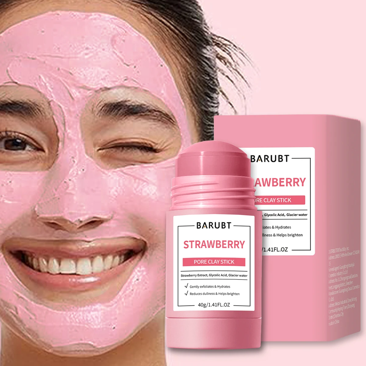 BARUBT 40 г Клубничная грязевая маска для ухода за порами — лижает черные точки, минимажает поры и осветляет кожу
BARUBT 40 г Клубничная грязевая маска для ухода за порами — лижает черные точки, минимажает поры и осветляет кожу