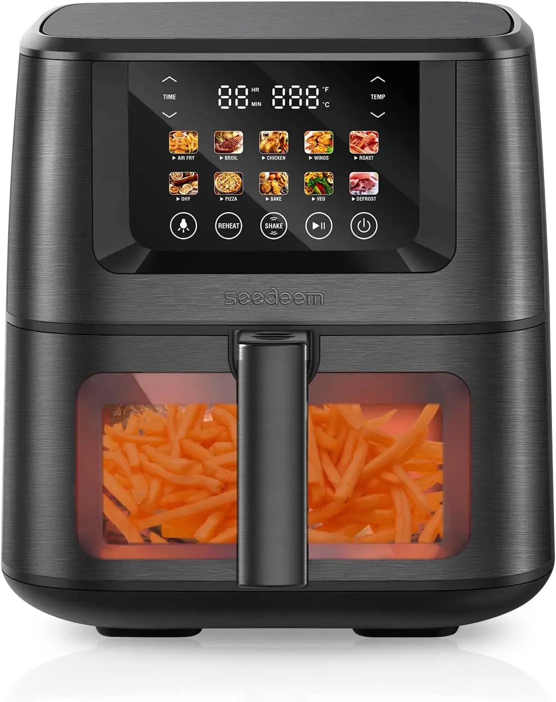 Max XL Air Fryer 8QT 10 in 1 Digital Air Fryer Oven with Color Touchscreen Viewing Window Toaster Oven Combo for Broil Roast
Max XL Air Fryer 8QT 10 in 1 Digital Air Fryer Oven with Color Touchscreen Viewing Window Toaster Oven Combo for Broil Roast