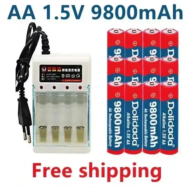 New Tag AA battery 9800 mah rechargeable battery AA 1.5 V Rechargeable New Alcalinas drummey + Free shopping
New Tag AA battery 9800 mah rechargeable battery AA 1.5 V Rechargeable New Alcalinas drummey + Free shopping