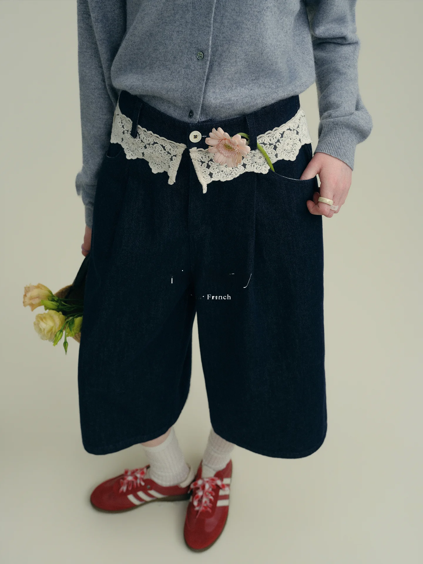Rina Berry High Waist Straight Leg Jeans Casual Korean Style Lace Trimed Waist Casual Cotton Polyester Blend Ladies Pants
Rina Berry High Waist Straight Leg Jeans Casual Korean Style Lace Trimed Waist Casual Cotton Polyester Blend Ladies Pants