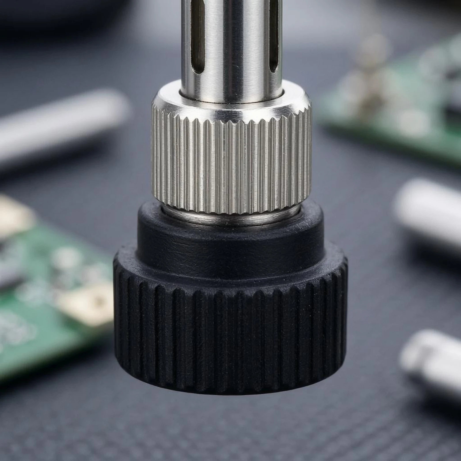 936 Soldering Station Tip Set Knurled Soldering Iron Tip Sleeve Electronics Tool Part Polished Silver Temperature-Controlled
936 Soldering Station Tip Set Knurled Soldering Iron Tip Sleeve Electronics Tool Part Polished Silver Temperature-Controlled
