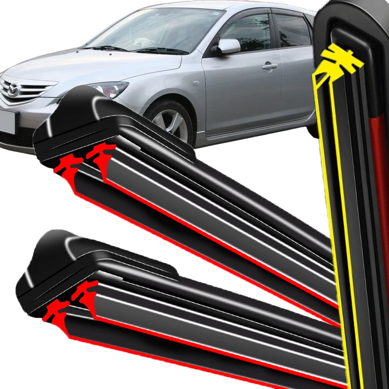For Mazda 3 BK 2004 2005 2006 2007 2008 2009 Hatchback Frameless Front Rear Back Wiper Blades Cutter Set Auto Replacement Parts
For Mazda 3 BK 2004 2005 2006 2007 2008 2009 Hatchback Frameless Front Rear Back Wiper Blades Cutter Set Auto Replacement Parts