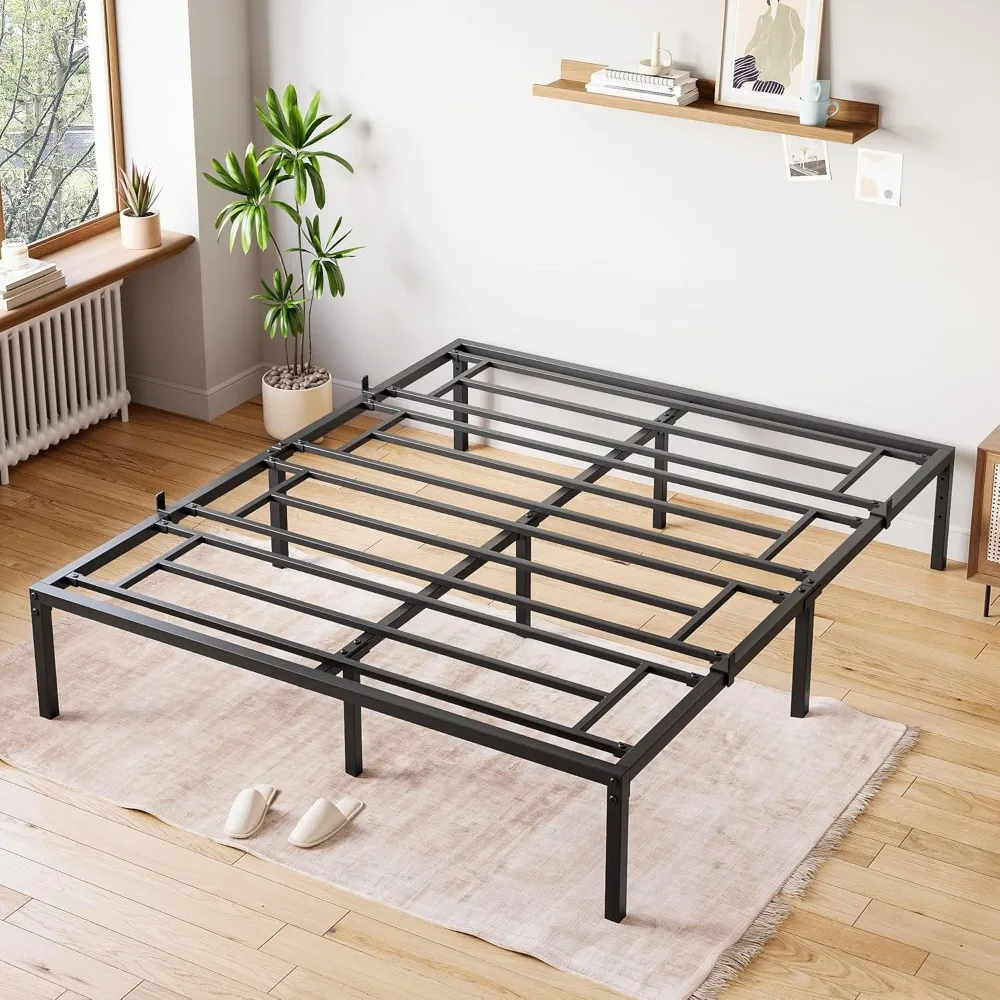 14 Inch Metal Bed Frames No Box Spring Needed,Heavy Duty Steel Slat Mattress Foundation,Easy Assembly,No Noise and No Shaking
14 Inch Metal Bed Frames No Box Spring Needed,Heavy Duty Steel Slat Mattress Foundation,Easy Assembly,No Noise and No Shaking