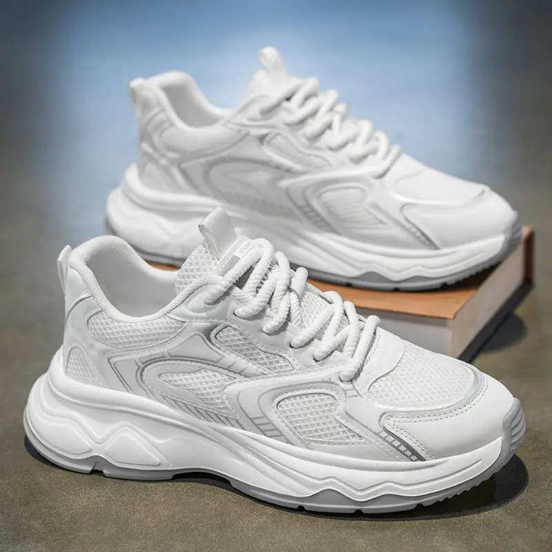 Men's Summer Breathable Mesh Running Shoes Chunky Dad Sneakers Casual Walking Trainers 2026 New Versatile Sport Footwear
Men's Summer Breathable Mesh Running Shoes Chunky Dad Sneakers Casual Walking Trainers 2026 New Versatile Sport Footwear