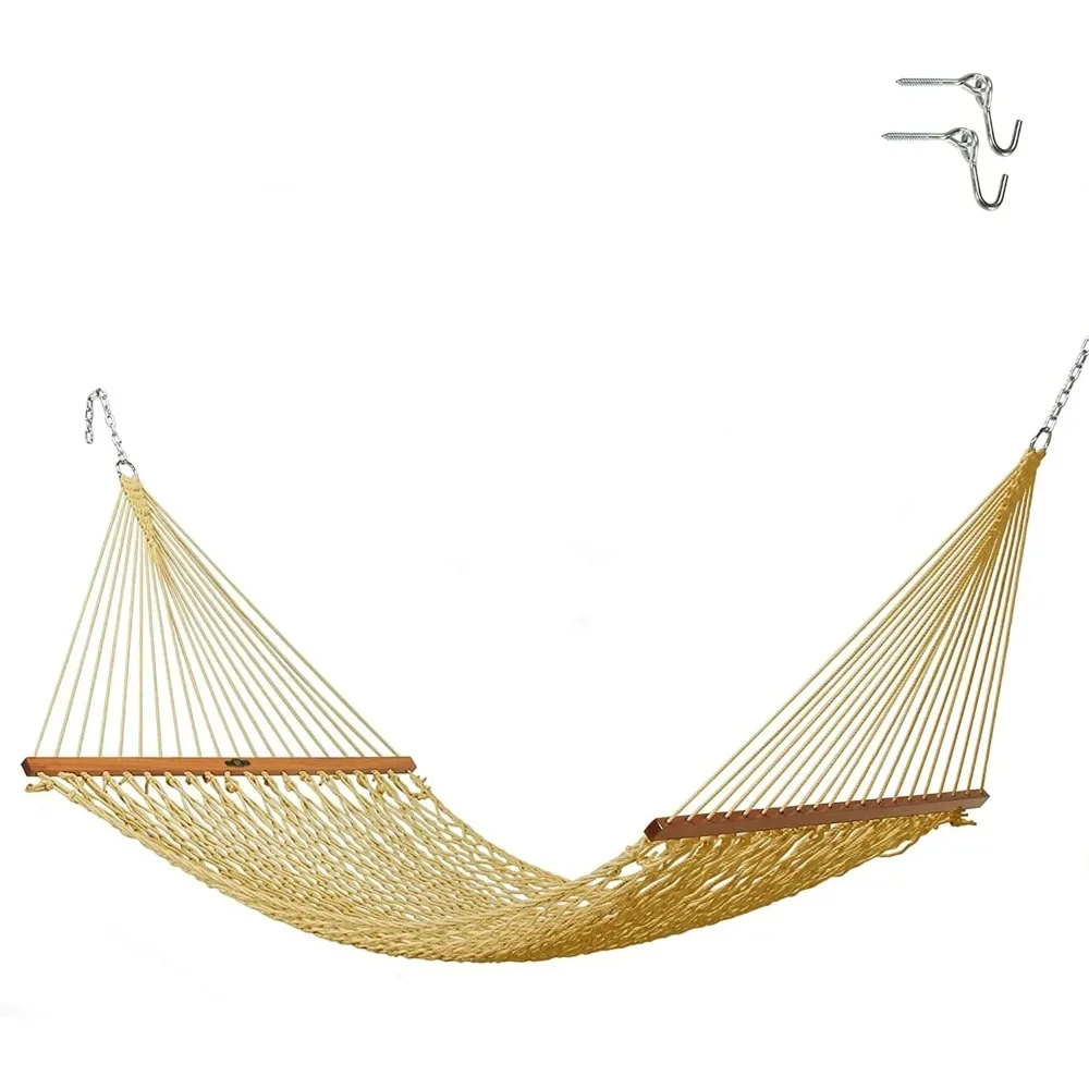 Single Tan DURACORD Rope Hammock with Free Extension Chains & Tree Hooks, Handcrafted in The USA, Accomm
Single Tan DURACORD Rope Hammock with Free Extension Chains & Tree Hooks, Handcrafted in The USA, Accomm