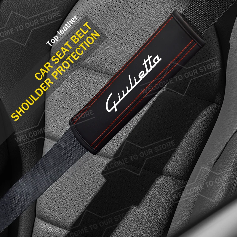 2pcs Car For Giulietta Logo VELOCE TI GTA Italia Seat Belt Cushion Leather Safety Belt Shoulder Protector Pads
2pcs Car For Giulietta Logo VELOCE TI GTA Italia Seat Belt Cushion Leather Safety Belt Shoulder Protector Pads