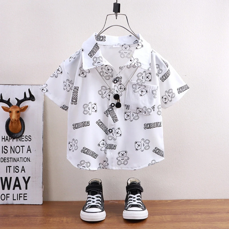 Kids Clothes Children's Boy Shirts Baby Boys Fashion Shirts for Summer Boys Short-Sleeve Tops Bottoming Clothing
Kids Clothes Children's Boy Shirts Baby Boys Fashion Shirts for Summer Boys Short-Sleeve Tops Bottoming Clothing