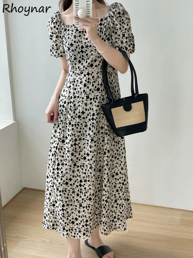 Женские платья с коротким рукавом с цветочным принтом в корейском стиле с квадратным воротником с подолом сзади, элегантная тонкая повседневная уличная одежда для отдыха, летняя шикарная одежда
Женские платья с коротким рукавом с цветочным принтом в корейском стиле с квадратным воротником с подолом сзади, элегантная тонкая повседневная уличная одежда для отдыха, летняя шикарная одежда