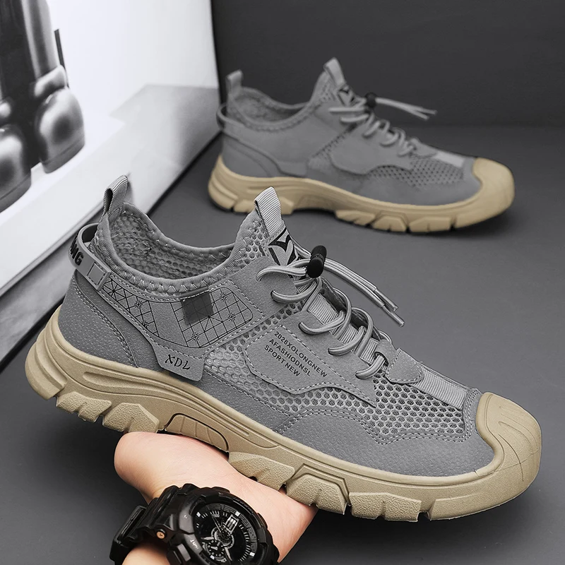 Men's Summer Breathable Thin Mesh Shoes Worksite Labor Work Anti-slip Wear-resistant Casual Sports Trendy Shoes
Men's Summer Breathable Thin Mesh Shoes Worksite Labor Work Anti-slip Wear-resistant Casual Sports Trendy Shoes