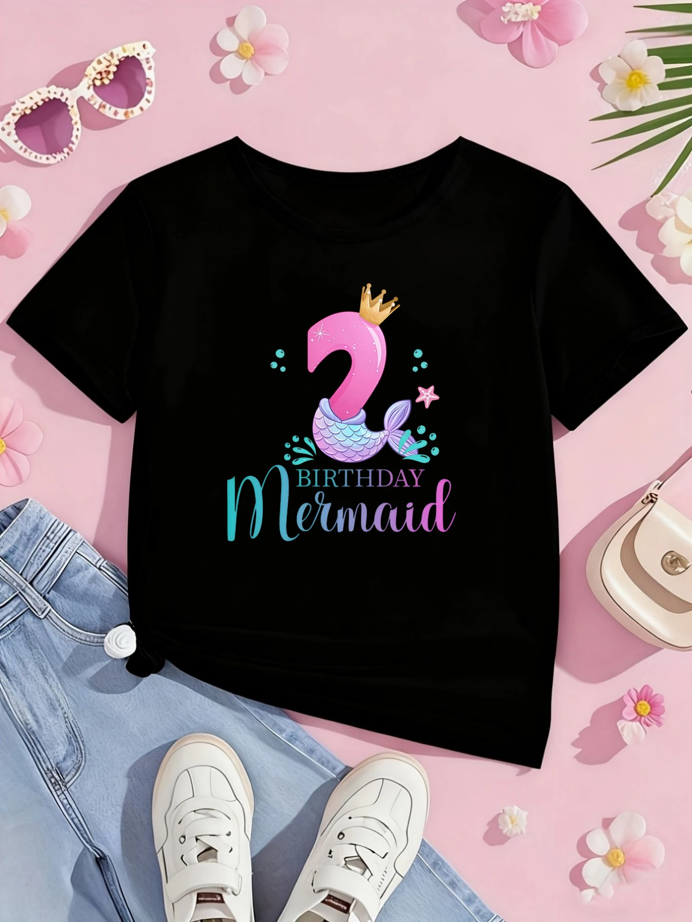 2nd Birthday Mermaid Printed T Shirt Girls The Best Birthday Gift T-Shirt Summer Short Sleeve T-Shirt Kawaii Toddler T-Shirt
2nd Birthday Mermaid Printed T Shirt Girls The Best Birthday Gift T-Shirt Summer Short Sleeve T-Shirt Kawaii Toddler T-Shirt