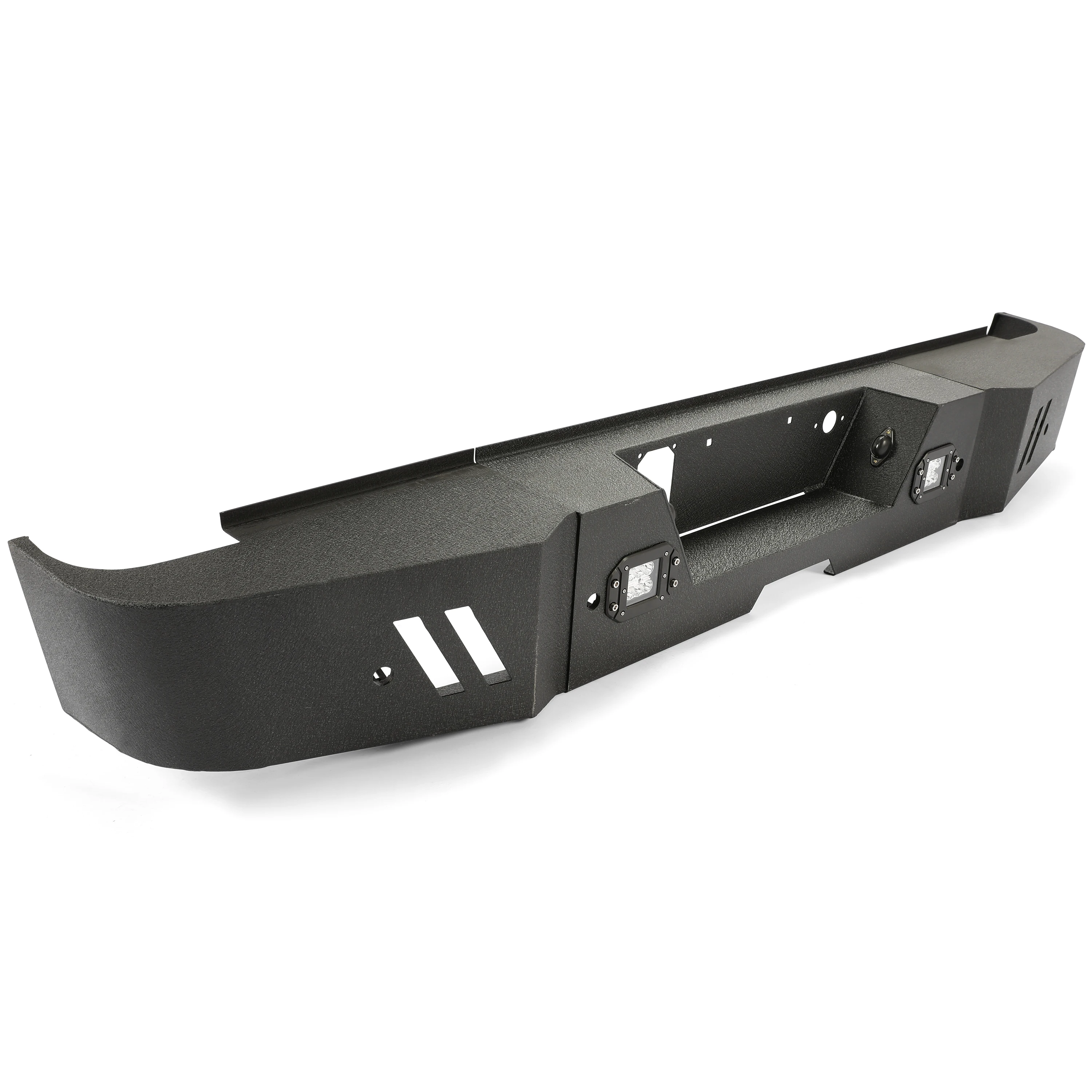 Factory Hot Selling Black Steel Rear Bumper with LED Lights for 2015-2019 Chevy Silverado 2500/3500
Factory Hot Selling Black Steel Rear Bumper with LED Lights for 2015-2019 Chevy Silverado 2500/3500