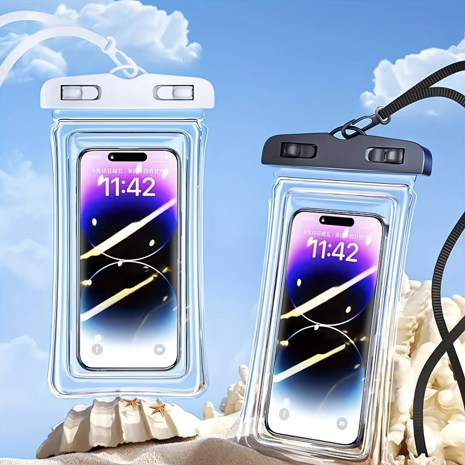 Underwater Waterproof Mobile Phone Bag for HD Perspective, Swimming, and Travel - Screen-Sealed Waterproof Cover, Ideal Equipmen
Underwater Waterproof Mobile Phone Bag for HD Perspective, Swimming, and Travel - Screen-Sealed Waterproof Cover, Ideal Equipmen