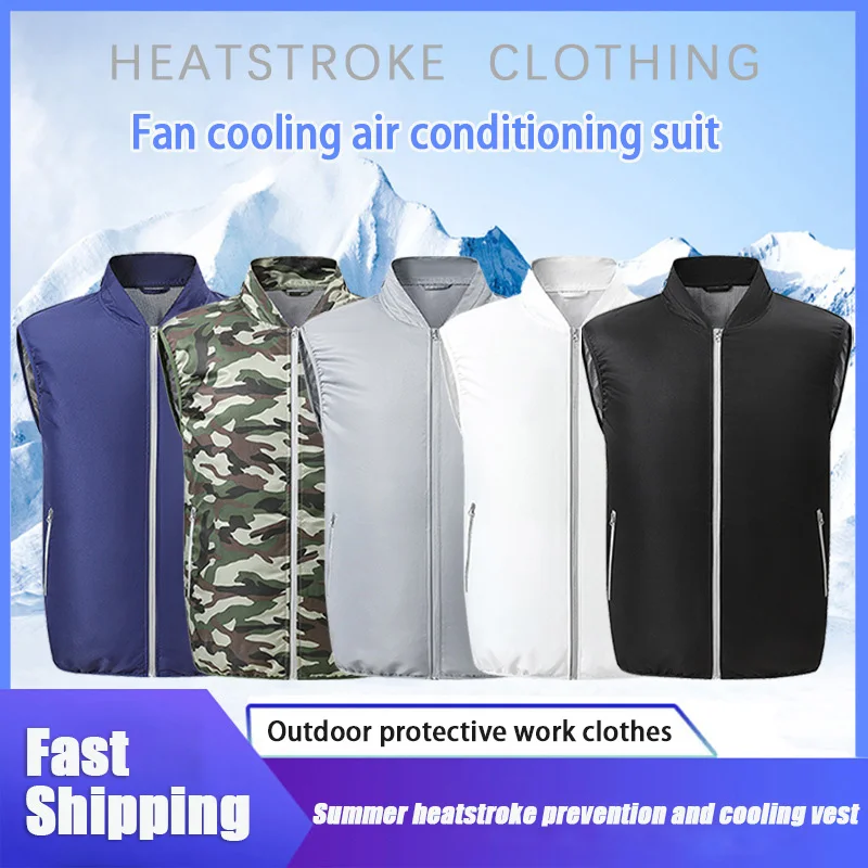 Summer Fan Cooling Vest USB Refrigeration Air Conditioning Clothes Men Women Outdoor Heat Protection Fishing Vest Work Clothes
Summer Fan Cooling Vest USB Refrigeration Air Conditioning Clothes Men Women Outdoor Heat Protection Fishing Vest Work Clothes