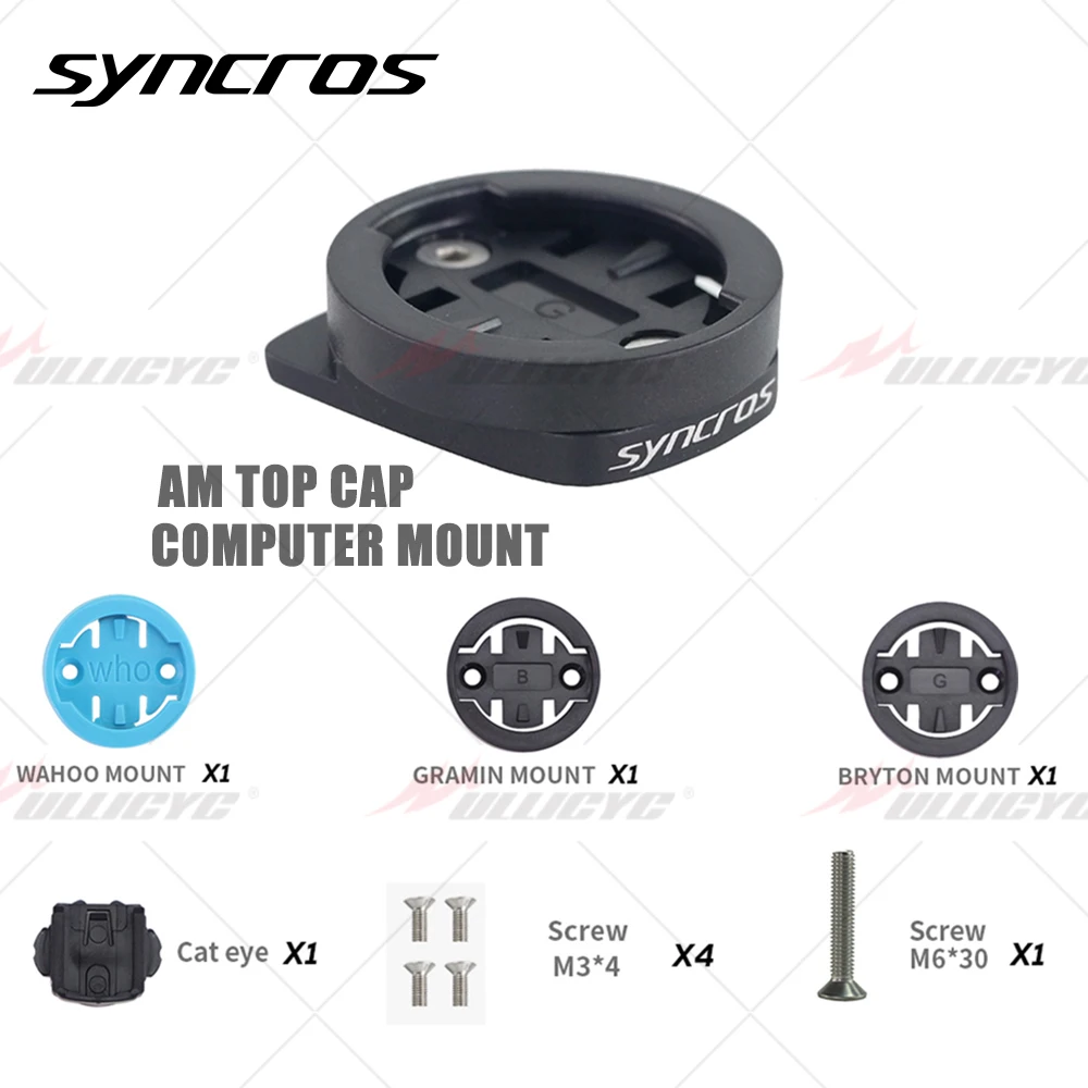 SYNCROS AM TOP CAP Computer Mount Top Cover Garmin/Bryton/Wahoo MTB Road Handlebar Bicycle Accessories
SYNCROS AM TOP CAP Computer Mount Top Cover Garmin/Bryton/Wahoo MTB Road Handlebar Bicycle Accessories