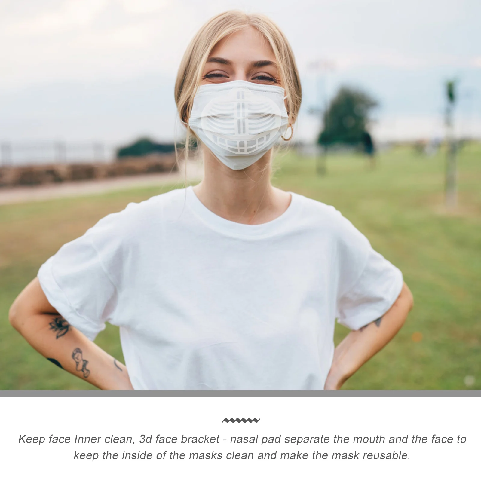 10 set Bracket Set 3D Mask Inner Support Frame For Reusable Masks Adjustable Mask Extender Strap For Men Women Kids
10 set Bracket Set 3D Mask Inner Support Frame For Reusable Masks Adjustable Mask Extender Strap For Men Women Kids