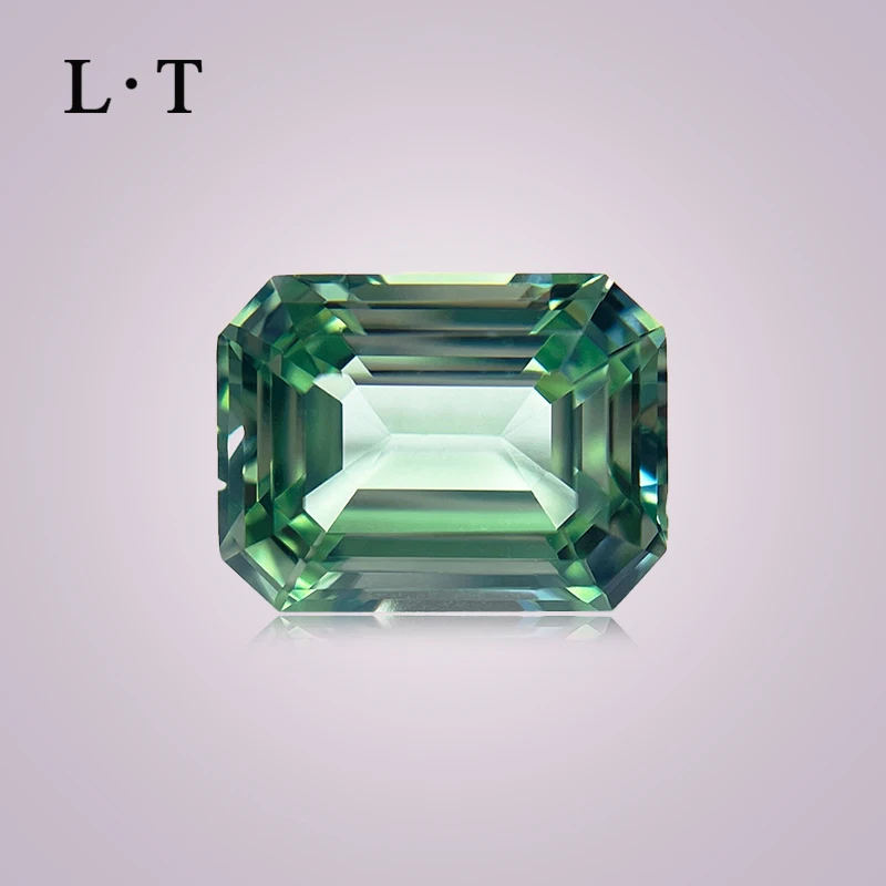 Lab Grown Sapphire Emerald Cut Extremely Shiny Quality Green Color Gemstone For Charm DIY Jewelry Materials AGL Certificate
Lab Grown Sapphire Emerald Cut Extremely Shiny Quality Green Color Gemstone For Charm DIY Jewelry Materials AGL Certificate