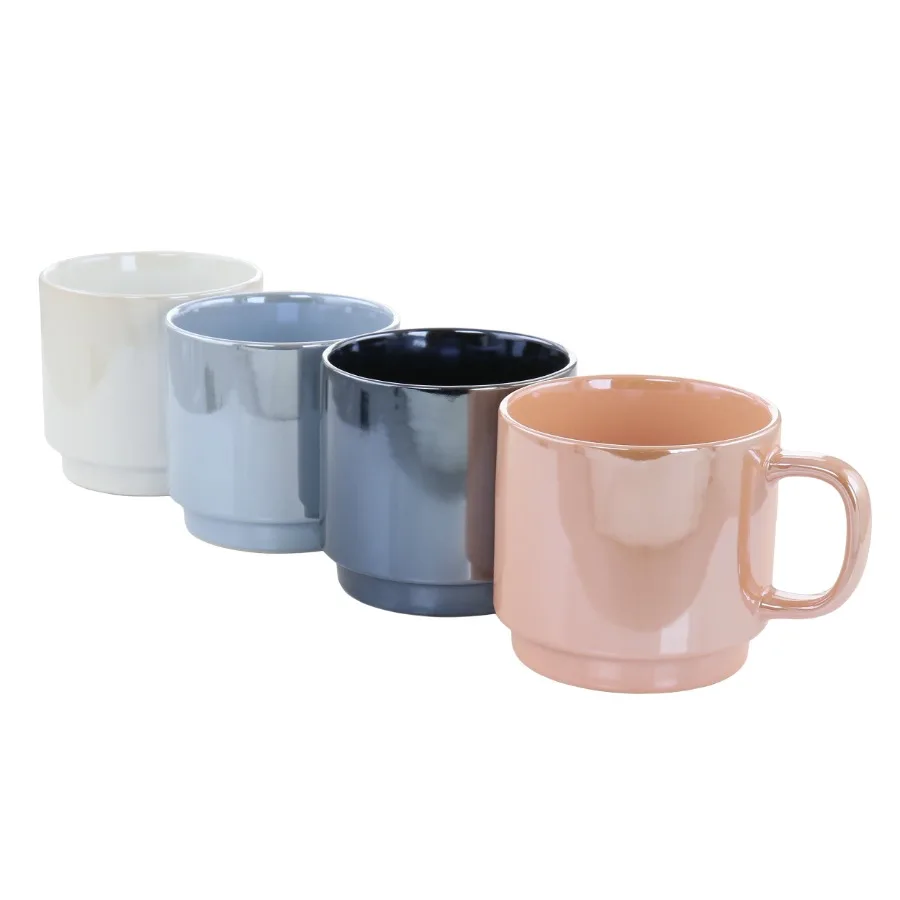 Cafe Celestial 4 Piece 14.8 Ounce Stoneware Pearlized Mug Set in Assorted Colors
Cafe Celestial 4 Piece 14.8 Ounce Stoneware Pearlized Mug Set in Assorted Colors