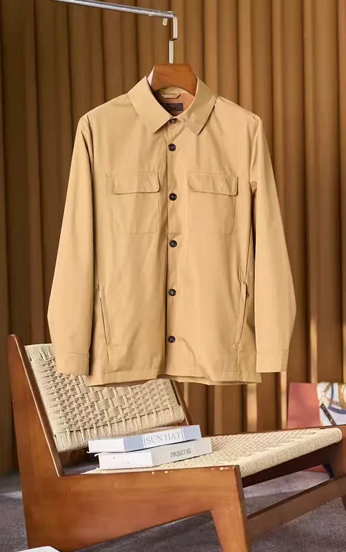 Italian LP inner wool jacket business lapel shirt jacket
Italian LP inner wool jacket business lapel shirt jacket