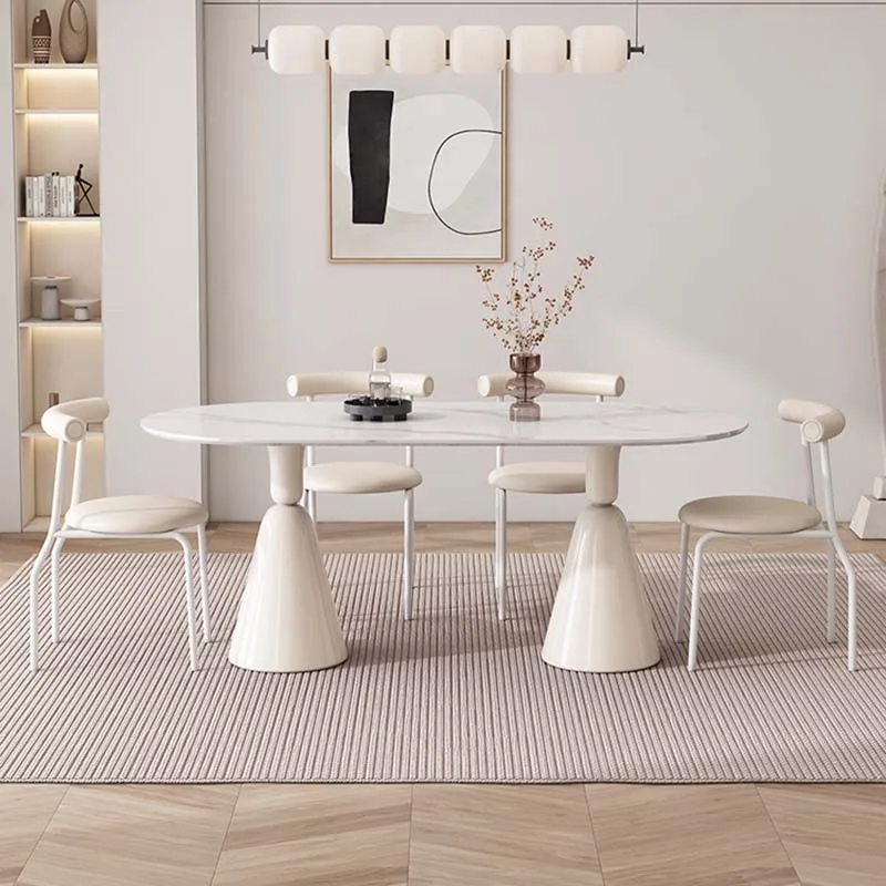 Nordic Unique Modern Table Kitchen Living Room Oval Design White Dining Table Restaurant Luxury Mesa De Jantar Modern Furniture
Nordic Unique Modern Table Kitchen Living Room Oval Design White Dining Table Restaurant Luxury Mesa De Jantar Modern Furniture