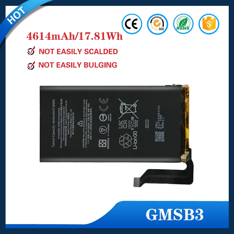 New GMSB3 G63QN GLU7G Replacement Battery For Google Pixel 6 Pixel 6 Pro Pixel 6A 4614mAh 5003mAh Long battery life
New GMSB3 G63QN GLU7G Replacement Battery For Google Pixel 6 Pixel 6 Pro Pixel 6A 4614mAh 5003mAh Long battery life