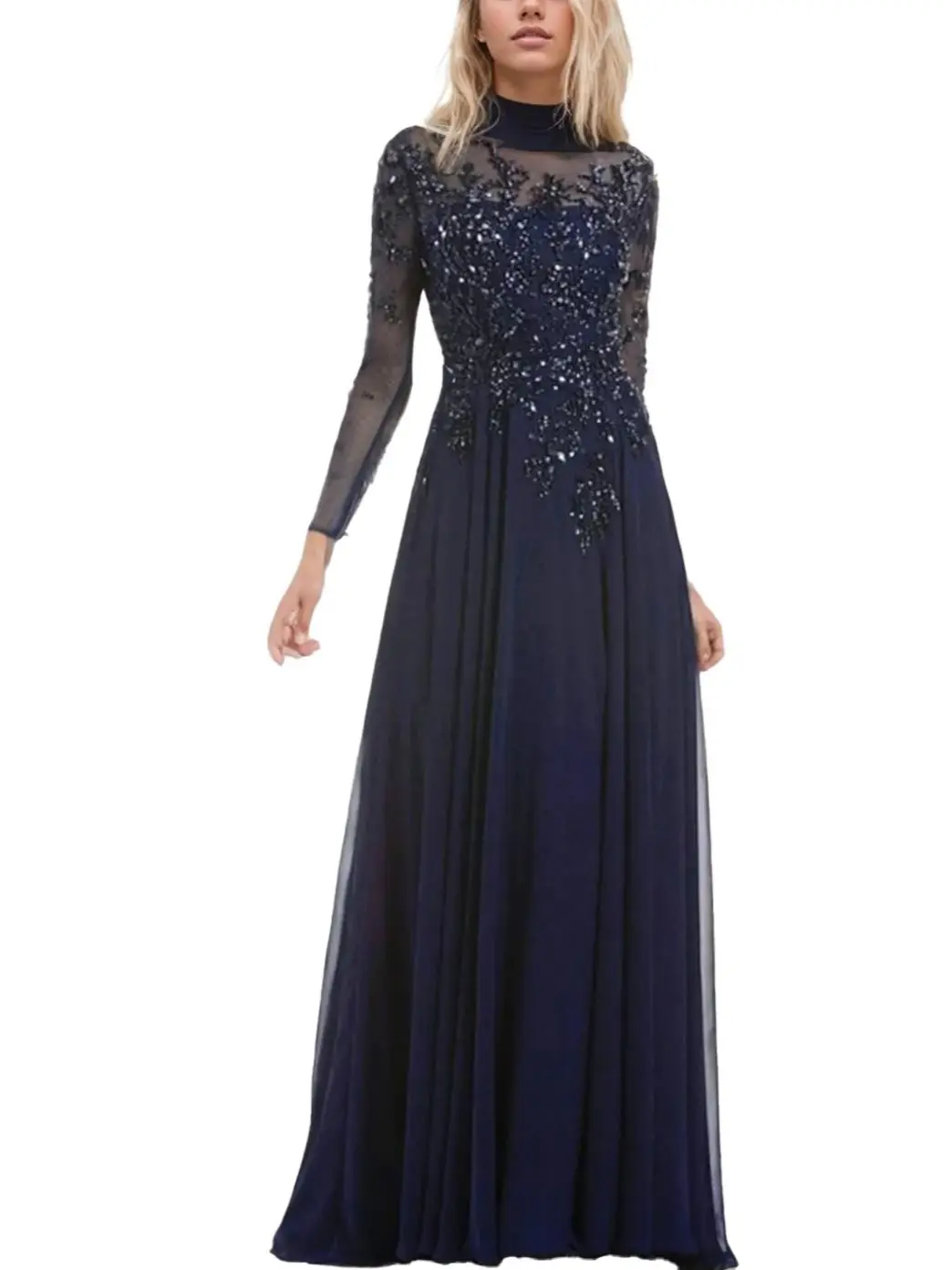 Elegant Luxury A-Line Evening Dress Long Sleeve Sequin Tulle Floor Length High Neck Wedding Guest Dress 2025 free customized
Elegant Luxury A-Line Evening Dress Long Sleeve Sequin Tulle Floor Length High Neck Wedding Guest Dress 2025 free customized