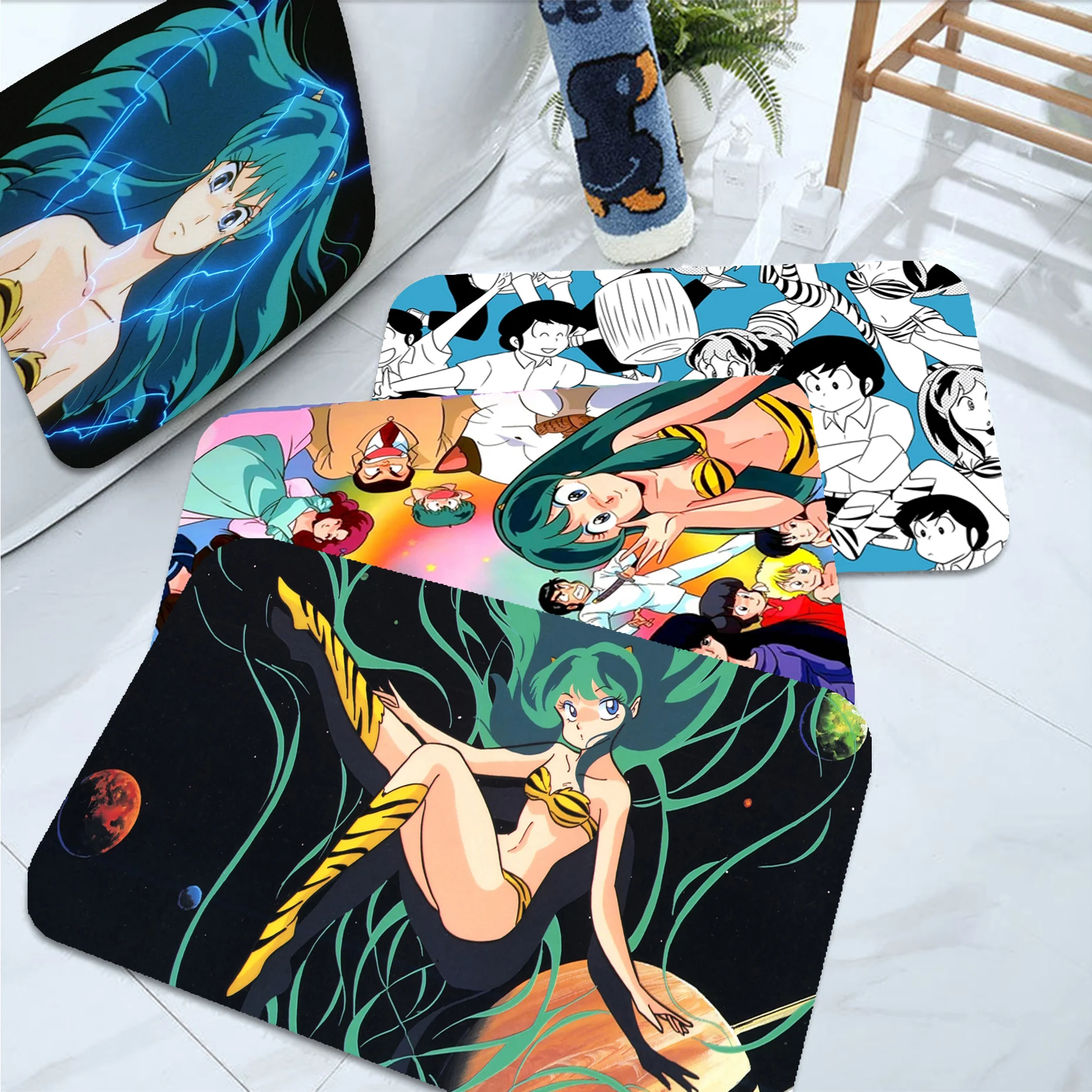 Urusei Yatsura Room Mats Nordic Style Bedroom Living Room Doormat Home Balcony Anti-Slip Household Carpets 
Urusei Yatsura Room Mats Nordic Style Bedroom Living Room Doormat Home Balcony Anti-Slip Household Carpets