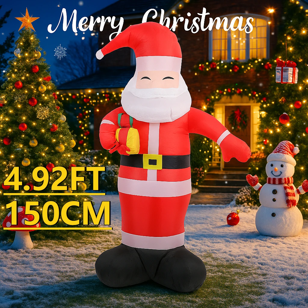 4,92 фута Рождественский праздник надувной Санта-Клаус игрушка Рождественские светодиодные надувные украшения для двора поставки домашний декор украшения подарки
4,92 фута Рождественский праздник надувной Санта-Клаус игрушка Рождественские светодиодные надувные украшения для двора поставки домашний декор украшения подарки