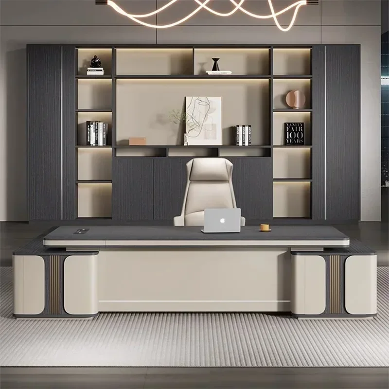 Executive Office Desk Luxury Computer Tables L Shape Modern Boss And Chair Combination Single Manager Supervisor President Desk
Executive Office Desk Luxury Computer Tables L Shape Modern Boss And Chair Combination Single Manager Supervisor President Desk