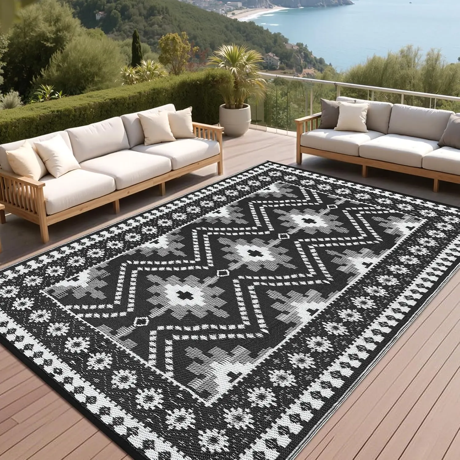 Home Outdoor Rug Waterproof 8x10 Reversible Outdoor Plastic Straw Rug Vintage Diamond Patio Rug Indoor Outdoor Carpet RV Mat
Home Outdoor Rug Waterproof 8x10 Reversible Outdoor Plastic Straw Rug Vintage Diamond Patio Rug Indoor Outdoor Carpet RV Mat