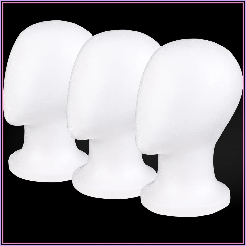 3 PCS Faceless Foam Mannequin Head Wigs Holder Styrofoam Wig Stand for Style, Hats, Display Hair, Masks, Home, Salon, Travel
3 PCS Faceless Foam Mannequin Head Wigs Holder Styrofoam Wig Stand for Style, Hats, Display Hair, Masks, Home, Salon, Travel