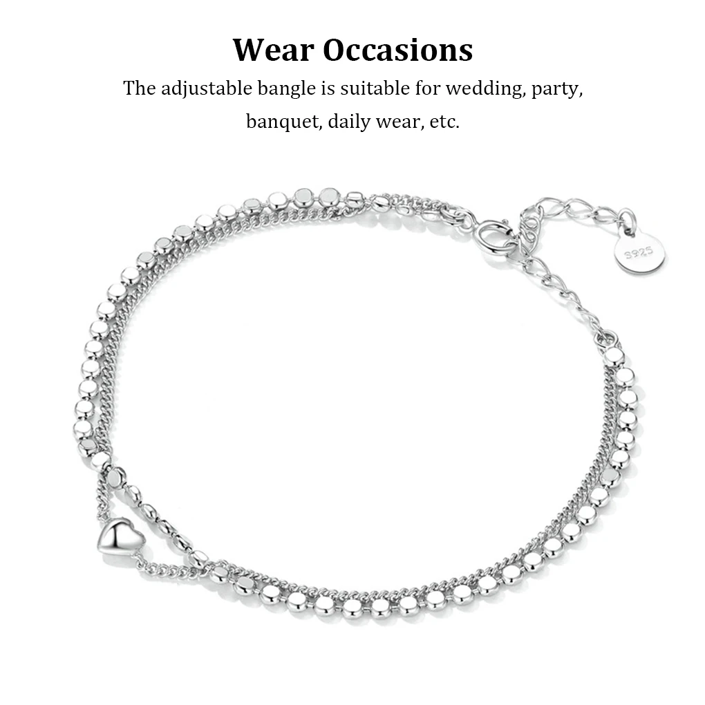 Brass Women Dual Layer Bracelet Mirror Polished Unfading Portable Bangle
Brass Women Dual Layer Bracelet Mirror Polished Unfading Portable Bangle