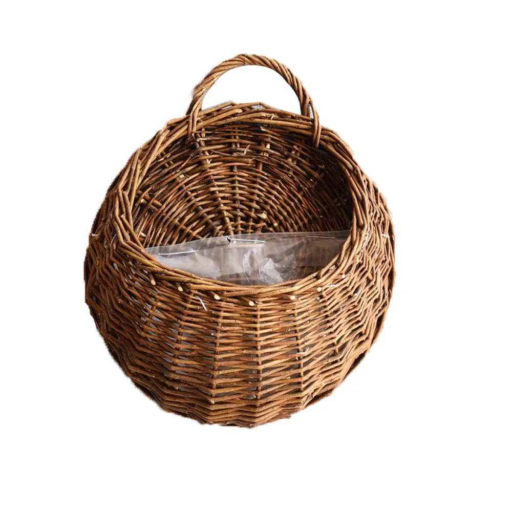1PC Wicker Flower Basket Wall-Mounted Planters for Flower Cultivation Willow-Woven Hanging Basket Handcrafted Wall Decor Rustic
1PC Wicker Flower Basket Wall-Mounted Planters for Flower Cultivation Willow-Woven Hanging Basket Handcrafted Wall Decor Rustic