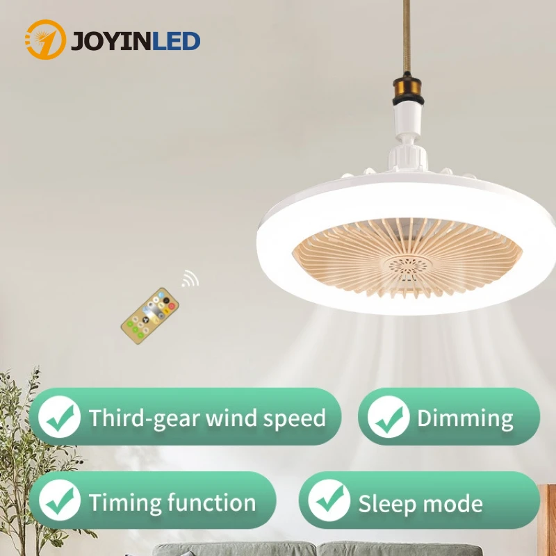 1pcs E27 LED Ceiling Fan with Light Remote Control Ceiling Bulb with Cooling Fan 3 Modes Indoor Bedroom Chandelier
1pcs E27 LED Ceiling Fan with Light Remote Control Ceiling Bulb with Cooling Fan 3 Modes Indoor Bedroom Chandelier