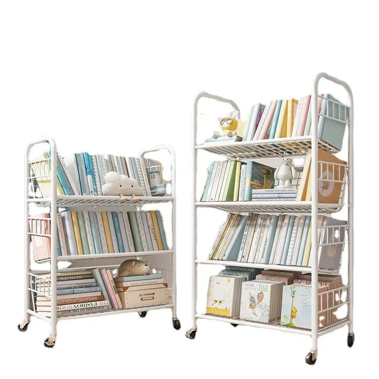 Bookshelf Floor removable wrought iron picture book rack Student book storage rack Household simple bookcase
Bookshelf Floor removable wrought iron picture book rack Student book storage rack Household simple bookcase